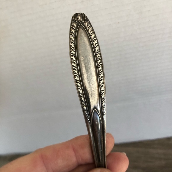 Vtg Wm Rogers Silver Gravy Ladle - Picture 3 of 9